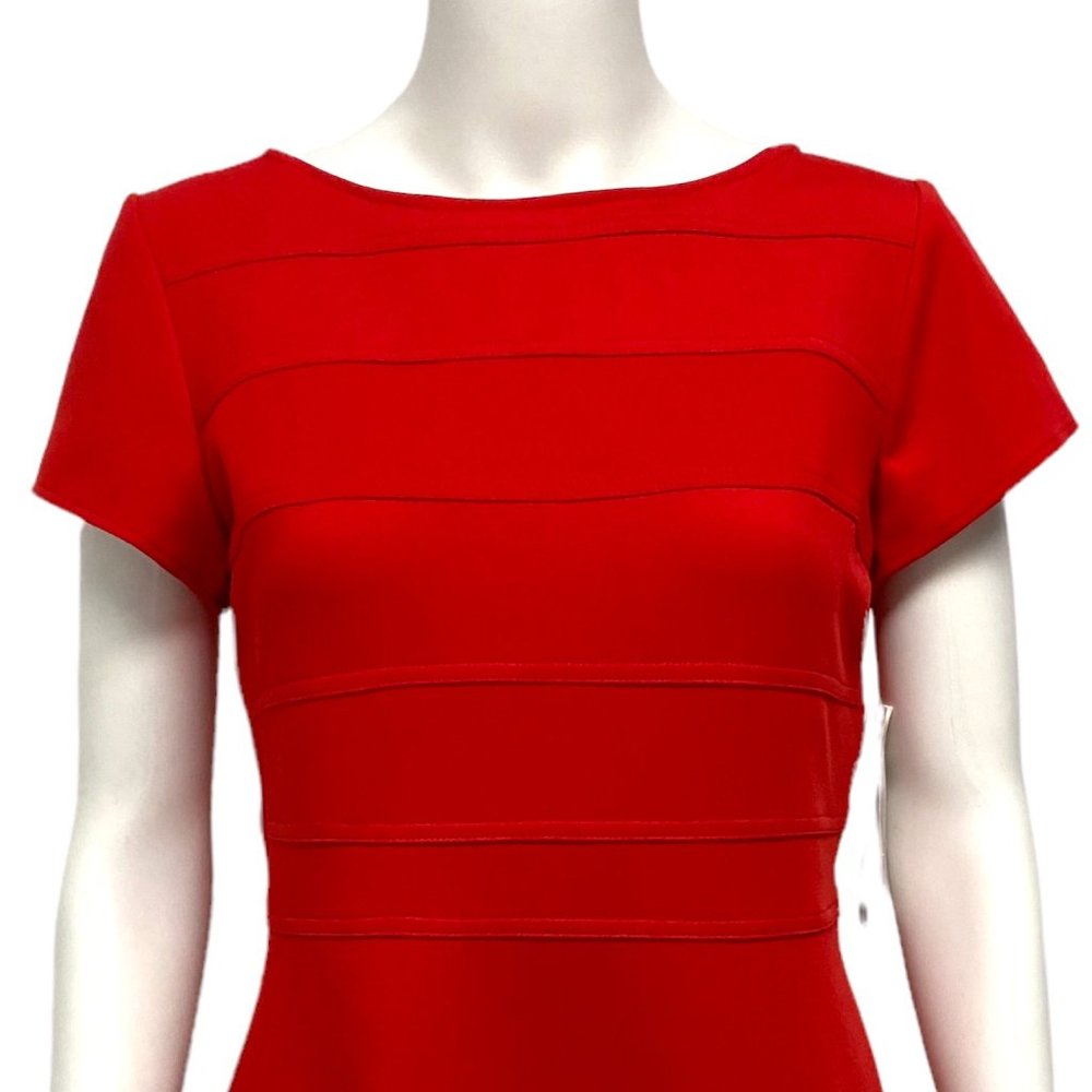 Studio One New York women's Shift dress red short sleeve size 6P